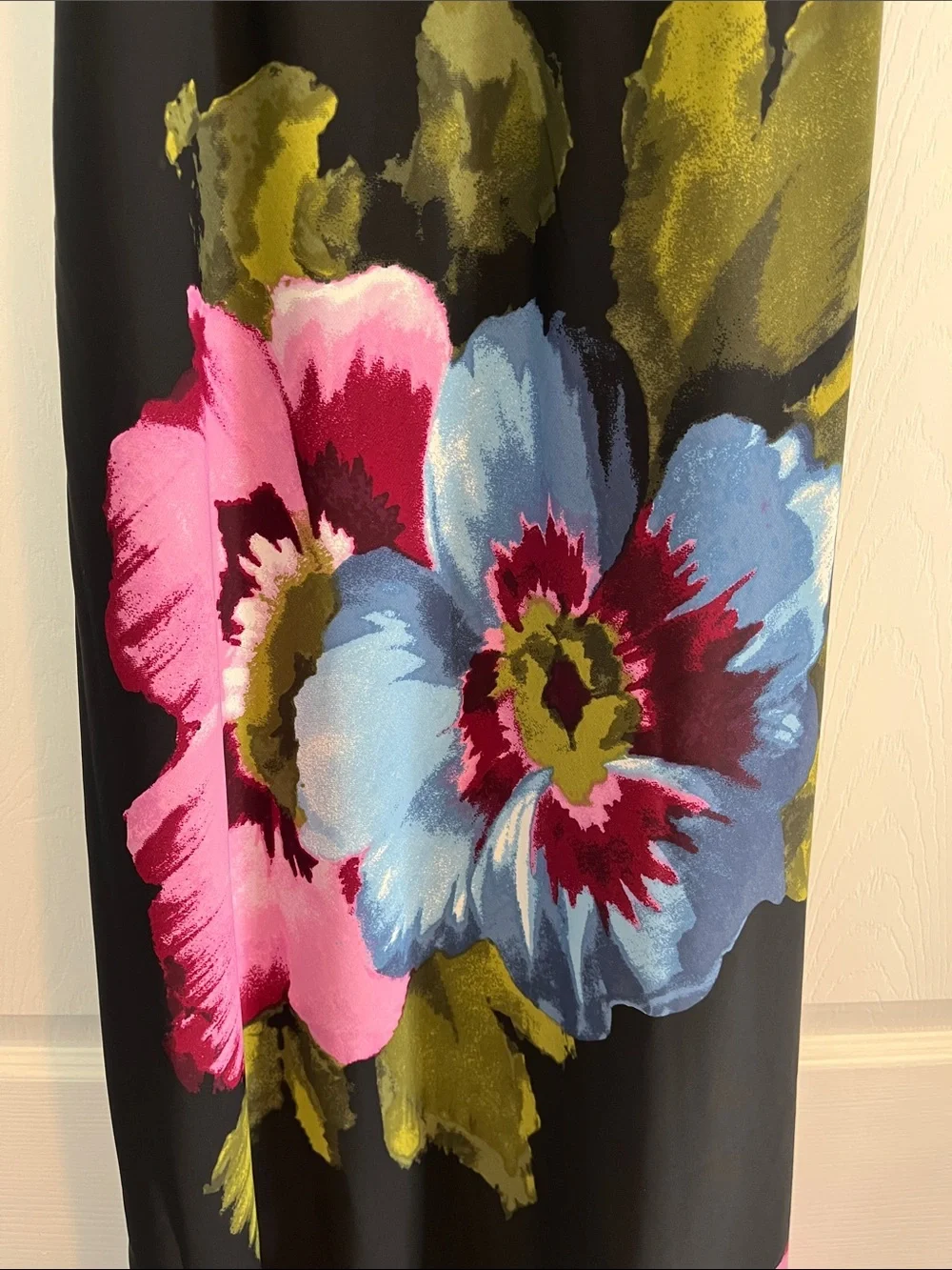 NWT Abercrombie & Fitch Black Floral Dress